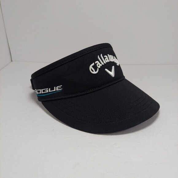 Gallaway Rogue Odyssey Black Tour Authentic High Crown Adjustable Golf Visor - Picture 1 of 5